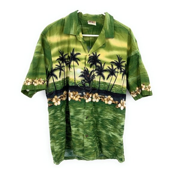 Winnie Fashion Other - Winnie Fashion Men Hawaiian Floral Luau Button Up Short Sleeve Shirt Size XL